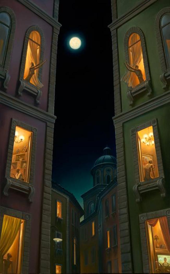 Vladamir-Kush-Surreal-Painting-Art-Gallery-full-moon-game