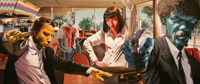 pulp_fiction(3)-justin-reed-movie-scene-painting