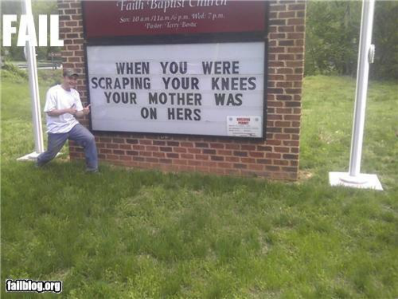 Funny Church Signs - Sexual Innuendo (Photo Gallery) | Third Monk image 18