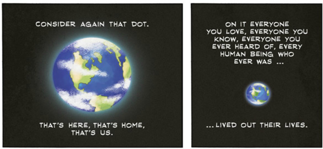 Carl Sagan - Pale Blue Dot (Comic Strip) | Third Monk image 2