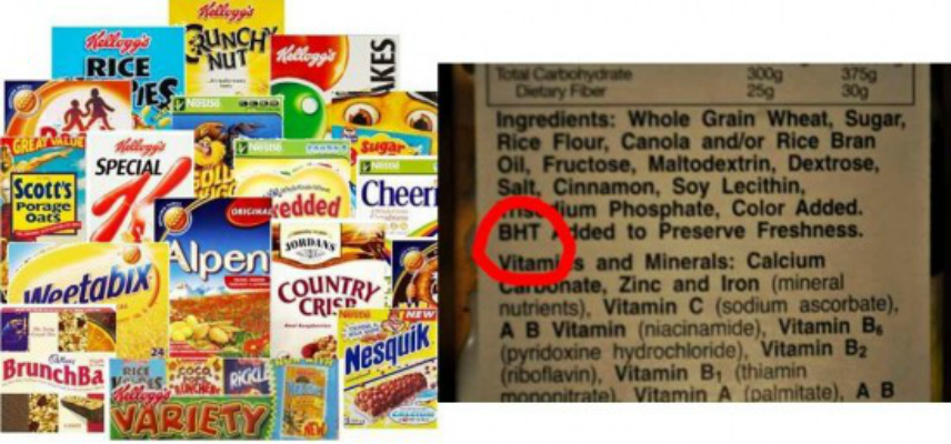 U.S. Foods Banned in other countries Products that Contain BHT-and-BHA-