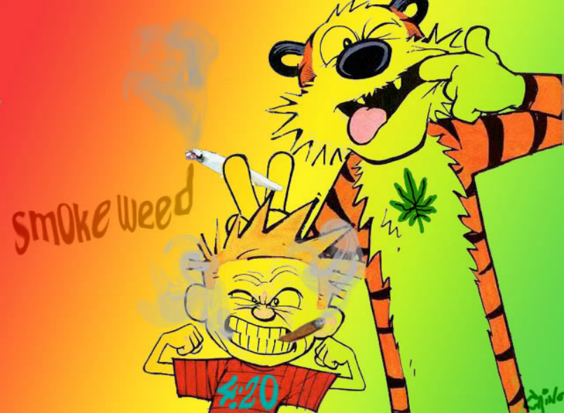 Calvin and Hobbes Cannabis