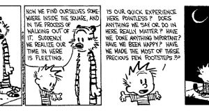 Calvin and Hobbes - The Existential Buddhist (Comic Strip) | Third Monk 
