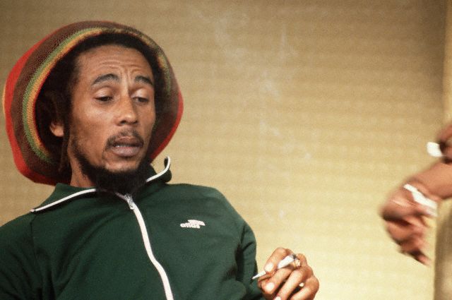Bob Marley Smoking Marijuana