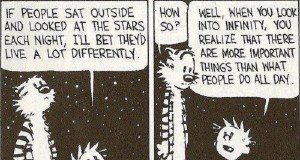 Calvin and Hobbes - Stars and Infinity (Comic Strip) | Third Monk 