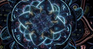 Cosmic Flower Unfolding - Psychedelic Animation on Abstract Connections (Video) | Third Monk image 1